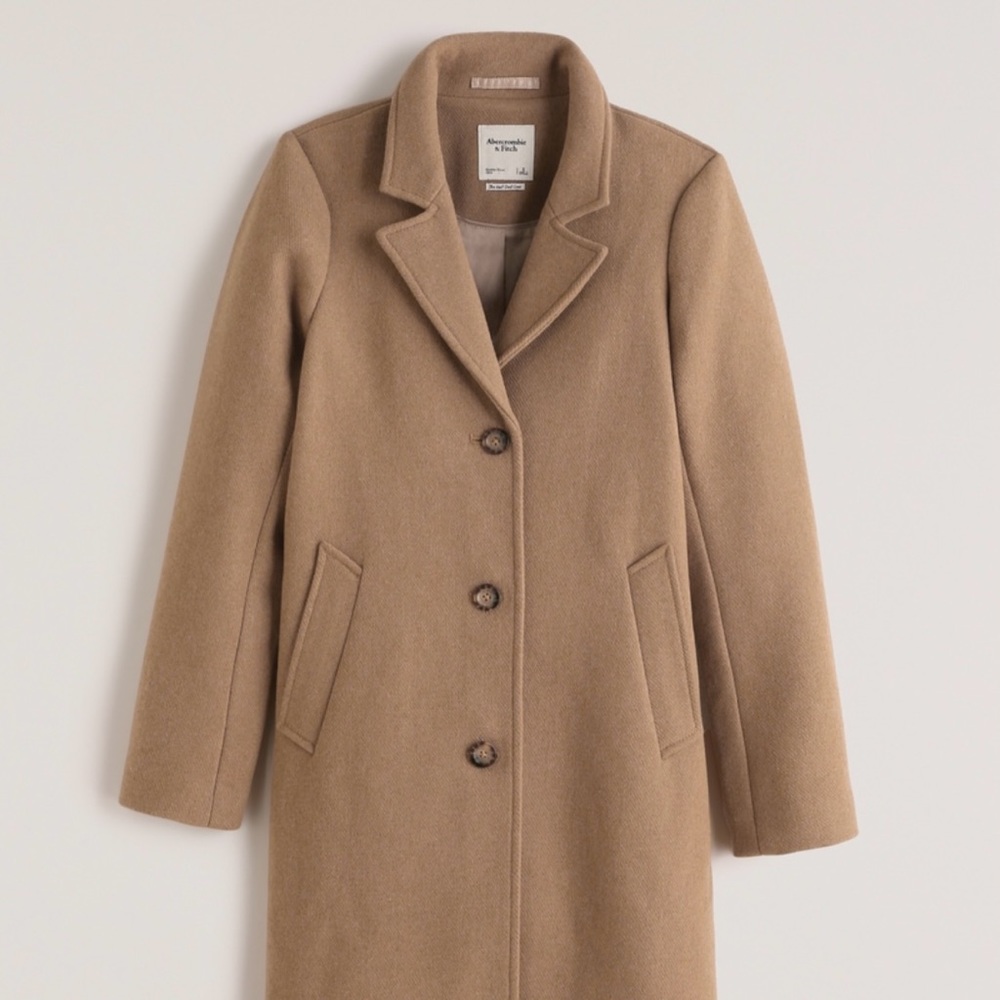 Abercrombie Wool Blend Dad Coat
